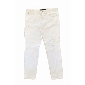 JORDACHE Winter White Skinny Jeans | Size 16 | Chic Stretch Denim